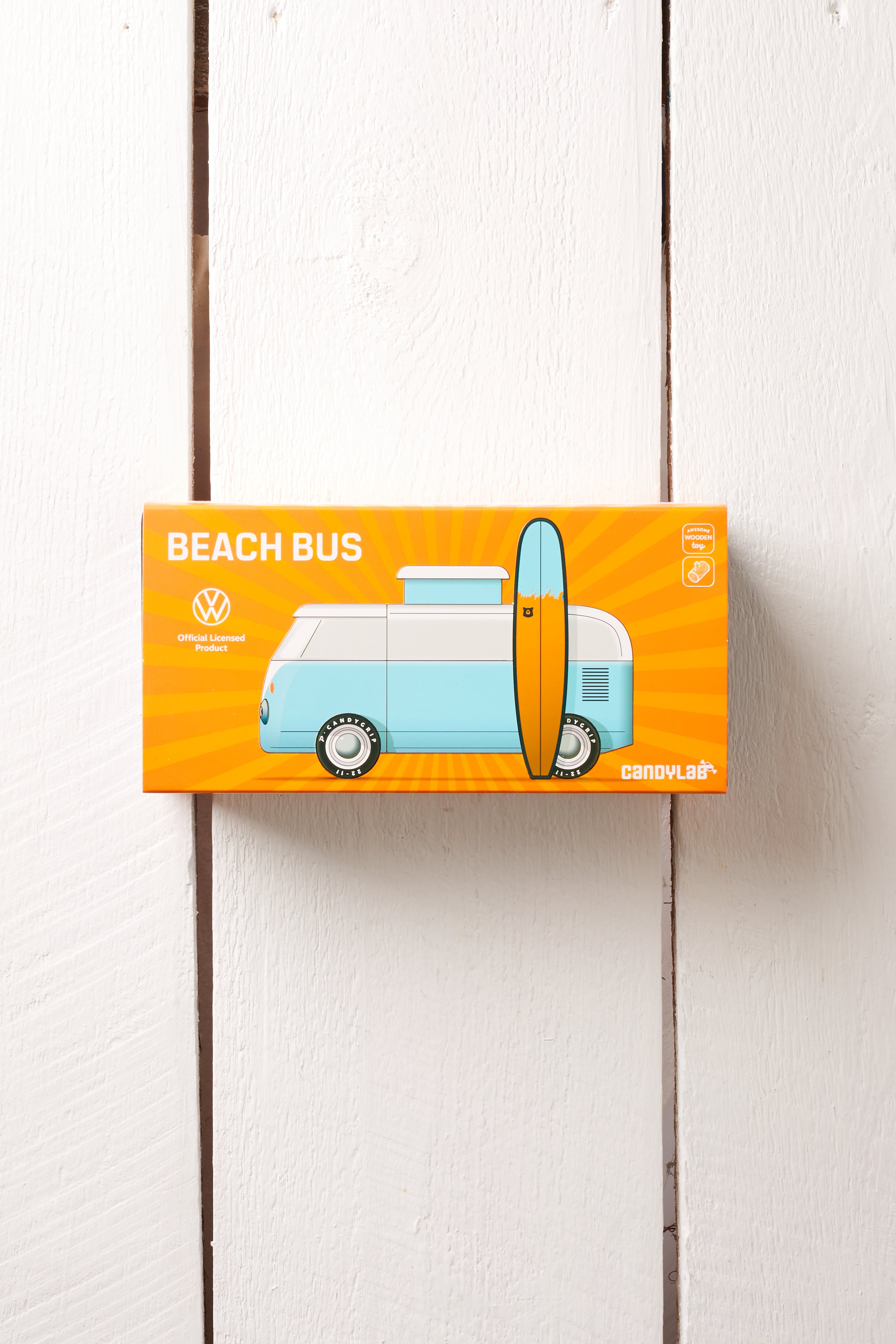 VW BEACH BUS TOY BLUE/OR