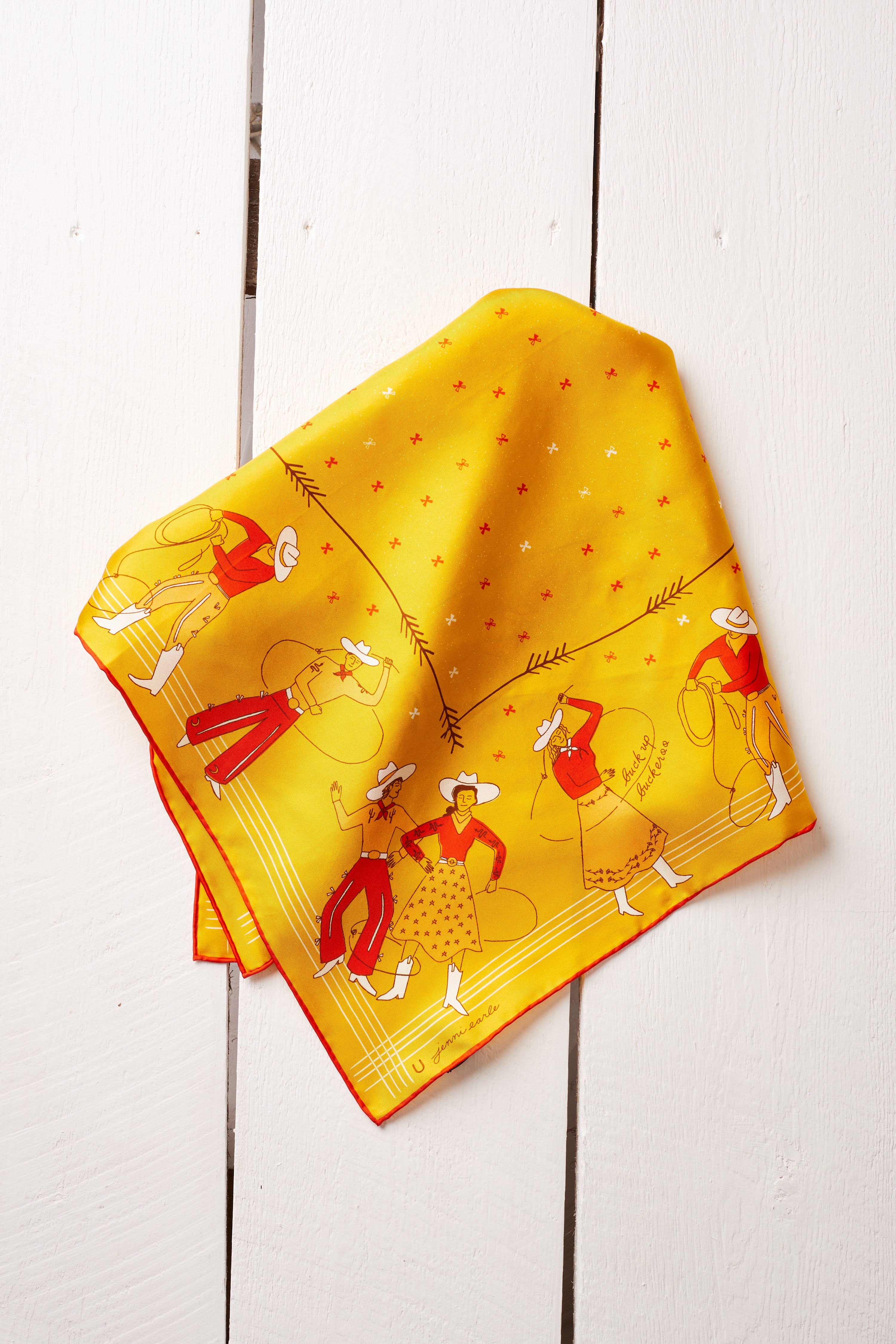 BUCK UP BUCKAROO SILK BANDANA