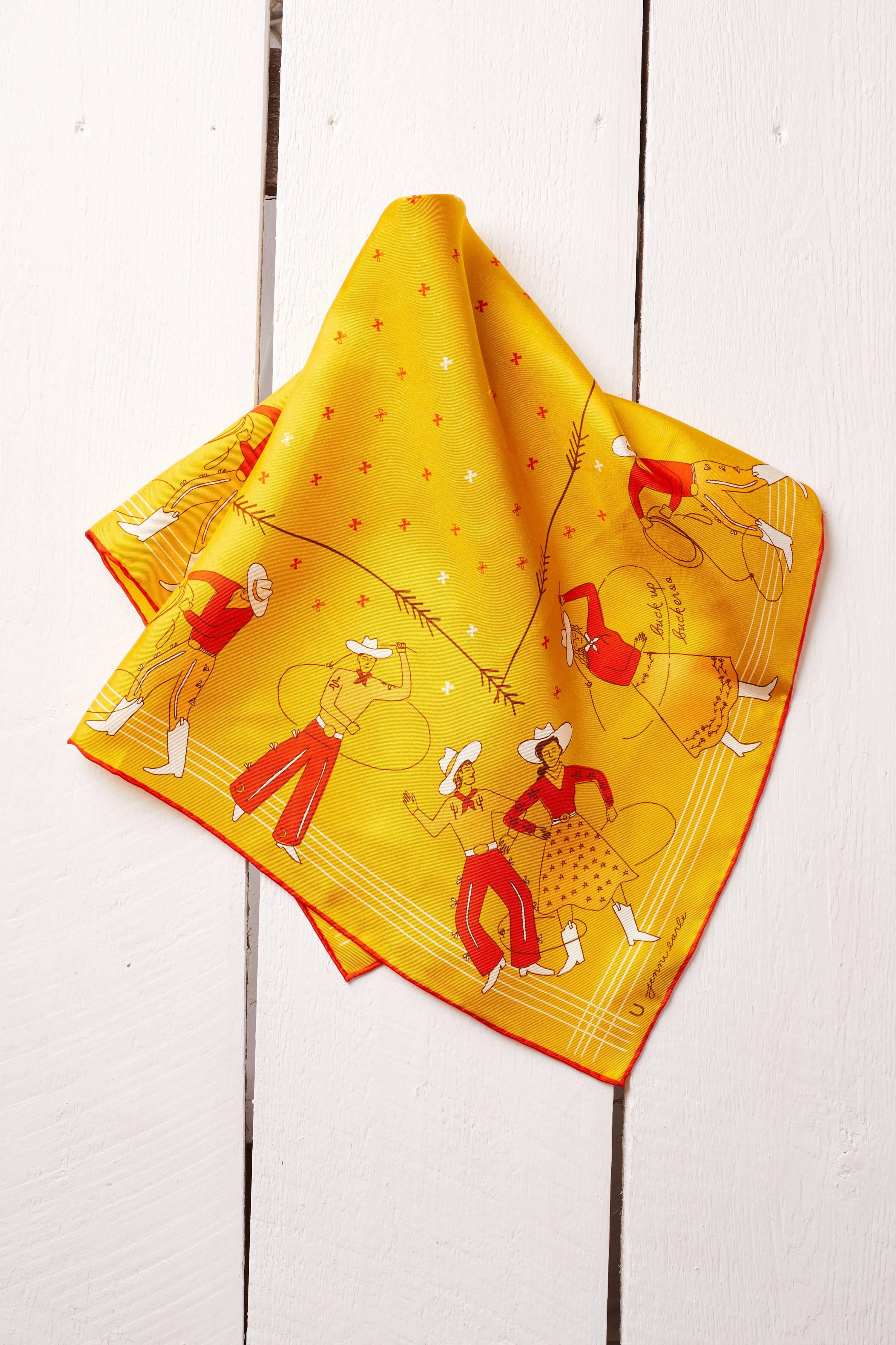 BUCK UP BUCKAROO SILK BANDANA