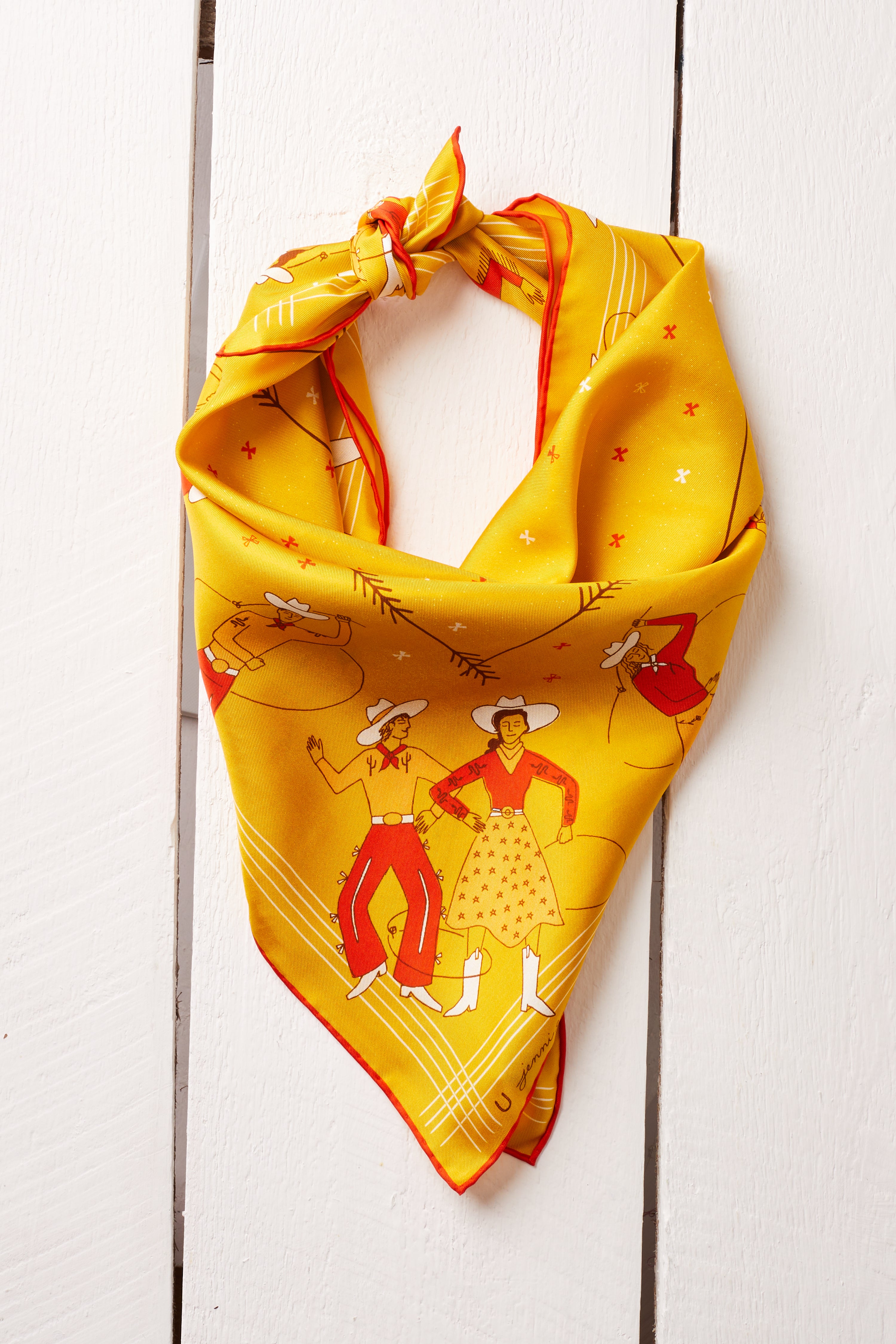 BUCK UP BUCKAROO SILK BANDANA