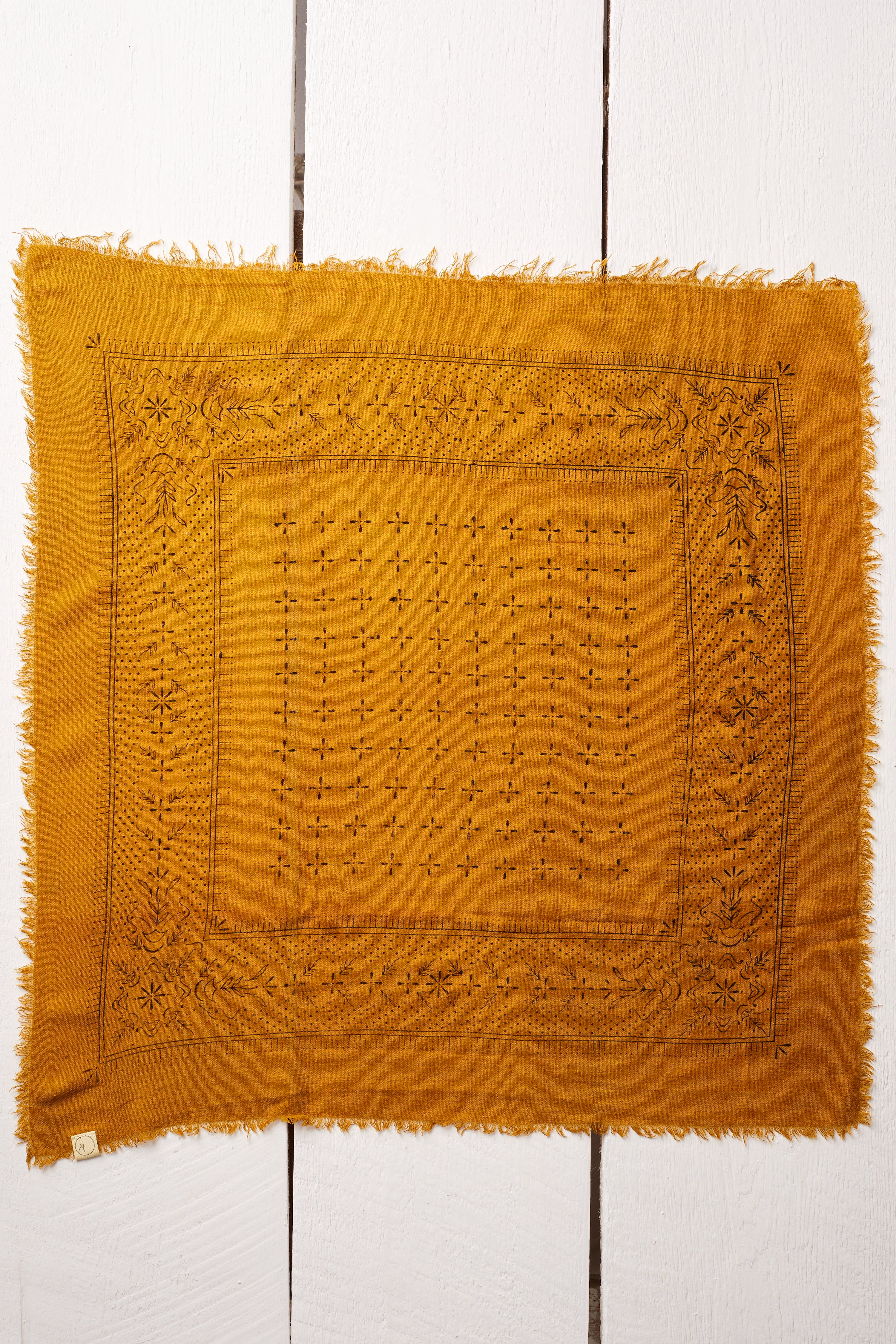 NATURALLY GOLD DYED BANDANNA