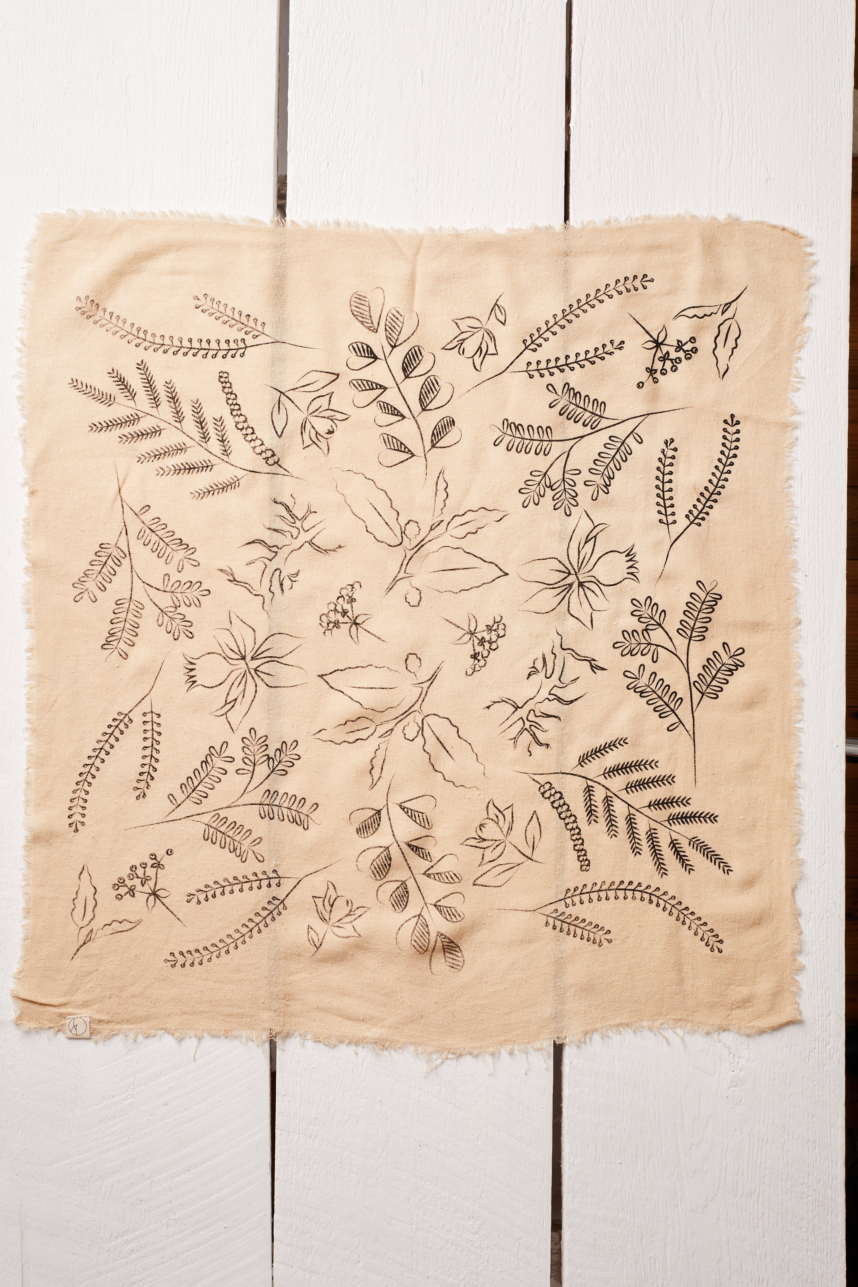 NATURALLY OATMEAL DYED BANDANA