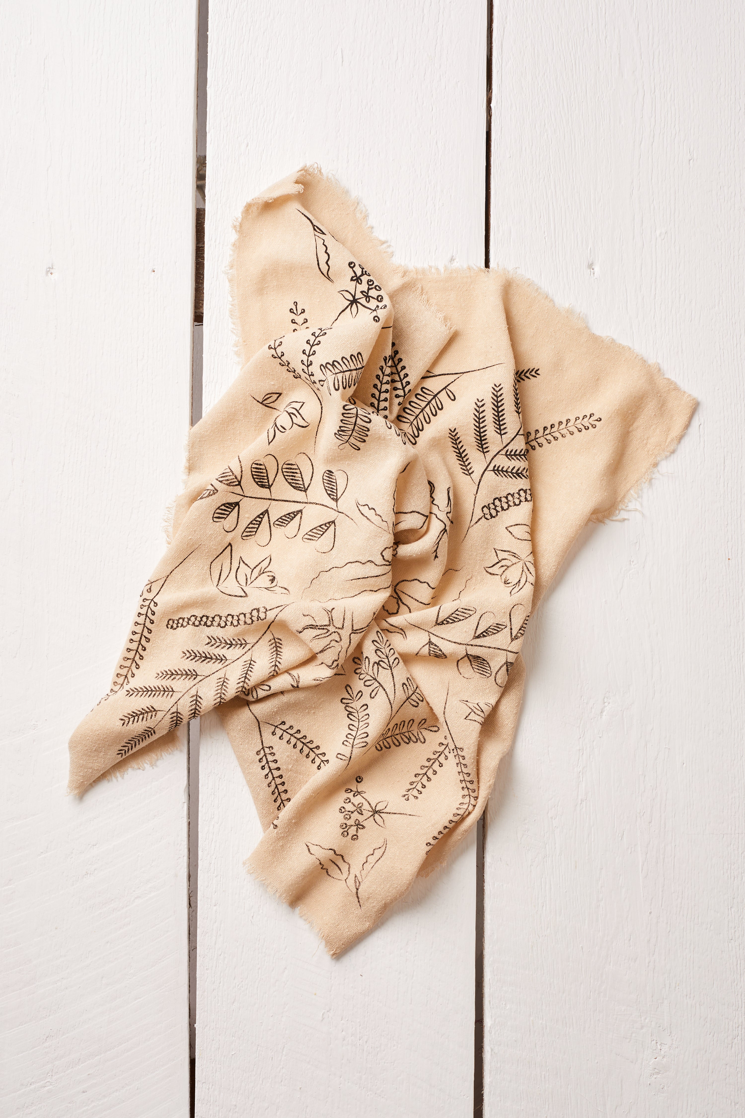 NATURALLY OATMEAL DYED BANDANA