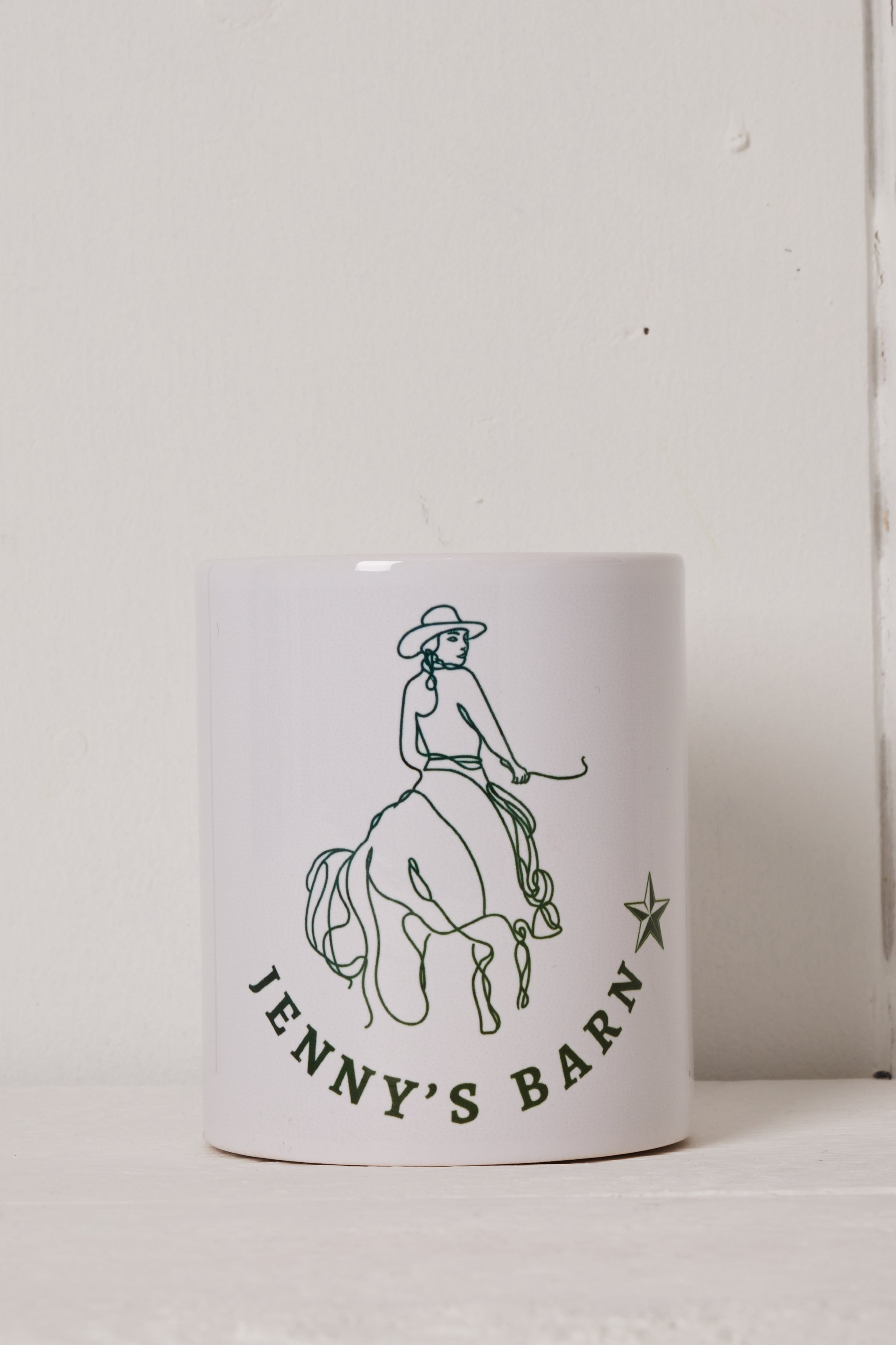 JENNY’S BARN COFFEE MUG - GREEN