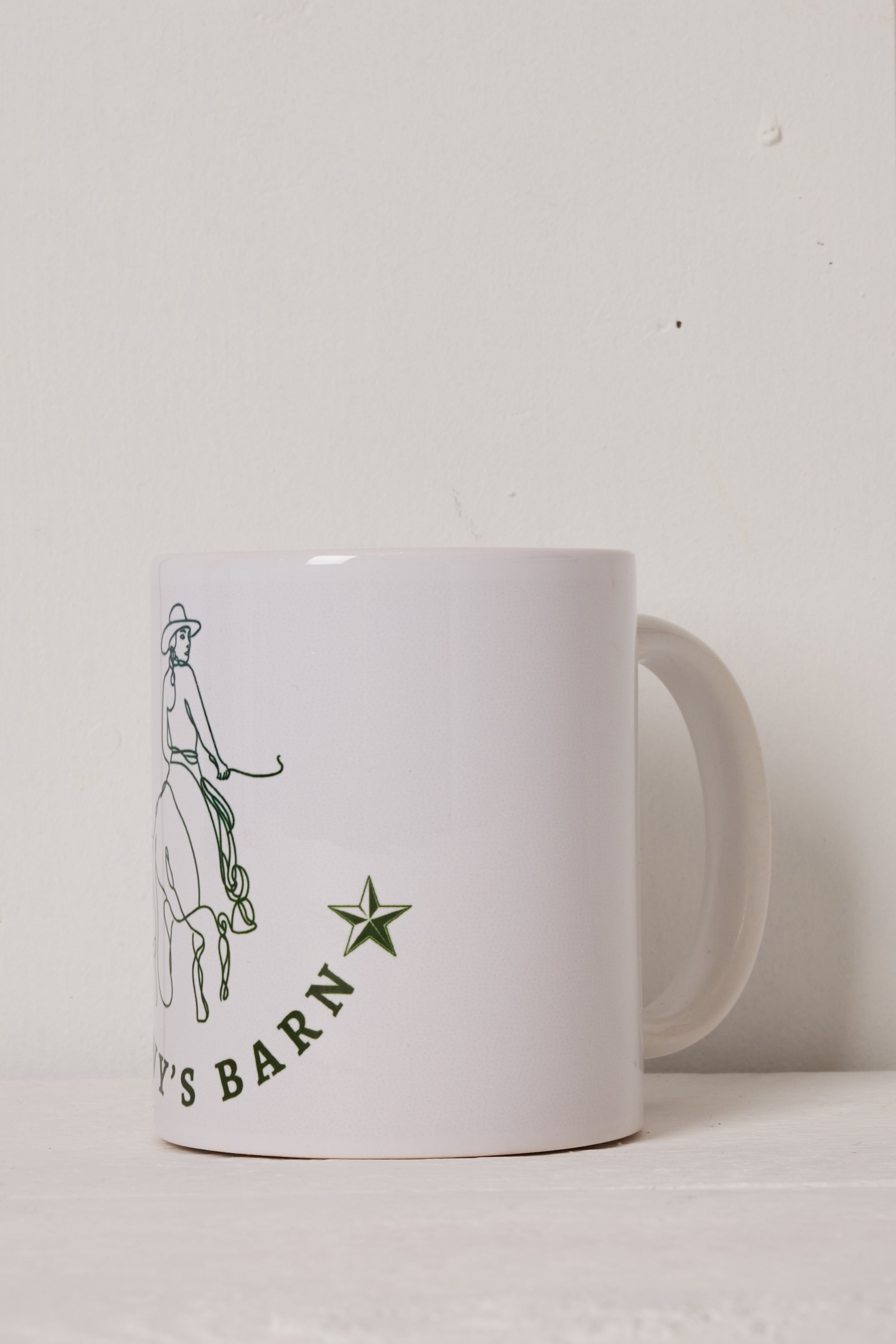 JENNY’S BARN COFFEE MUG - GREEN